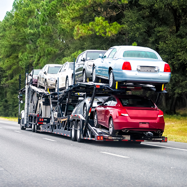 open car transport can typically accommodate multiple cars on a single trailer